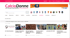 Desktop Screenshot of calciodonne.eu