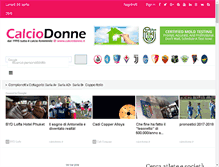 Tablet Screenshot of calciodonne.eu